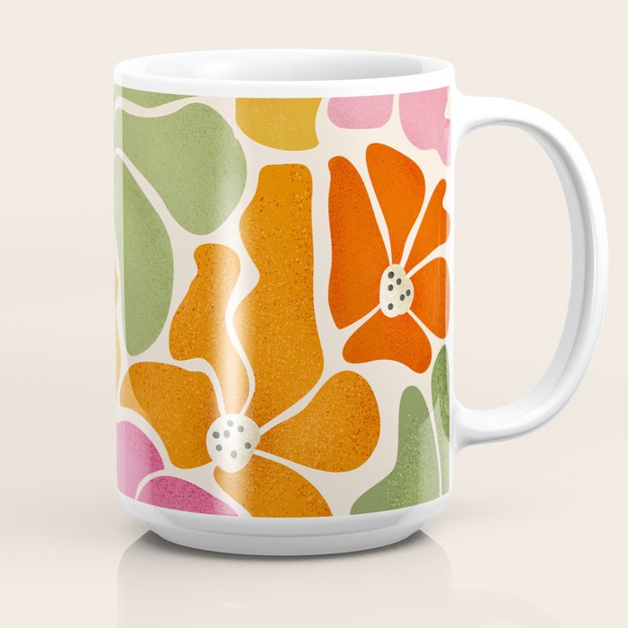 70's Florals Coffee Mug