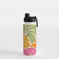 70's Florals Water Bottle