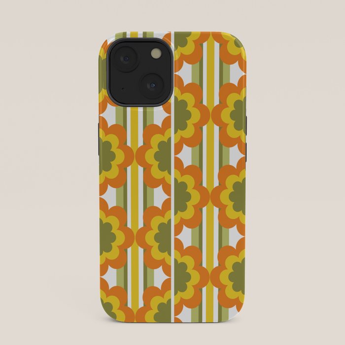 70's Summer' Orange Yellow Green iPhone Case