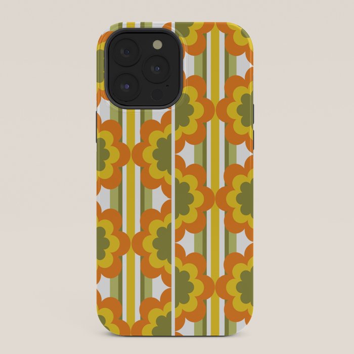 70's Summer' Orange Yellow Green iPhone Case
