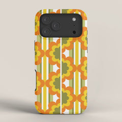 70's Summer' Orange Yellow Green iPhone Case