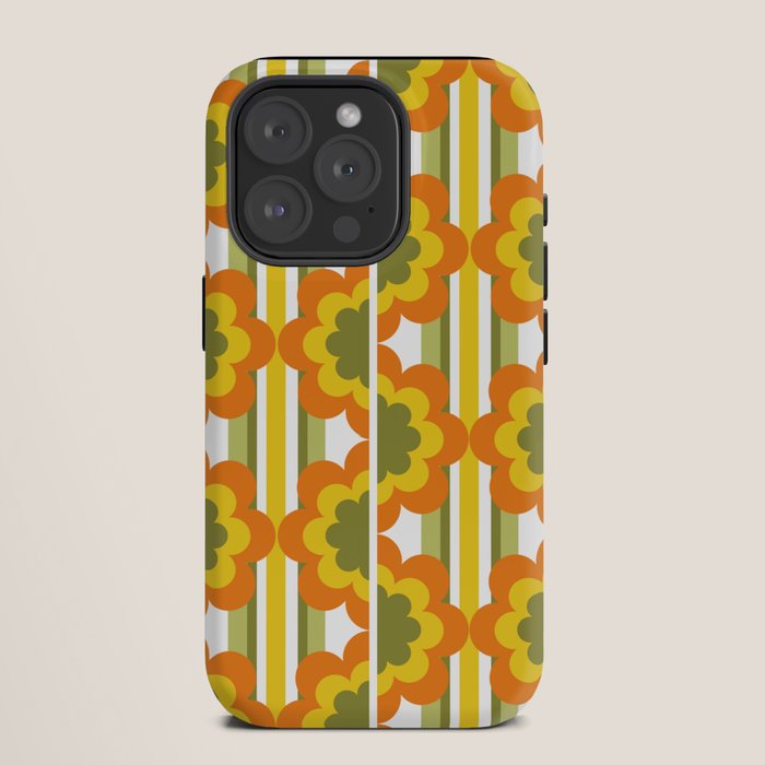 70's Summer' Orange Yellow Green iPhone Case