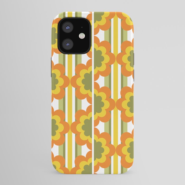 70's Summer' Orange Yellow Green iPhone Case