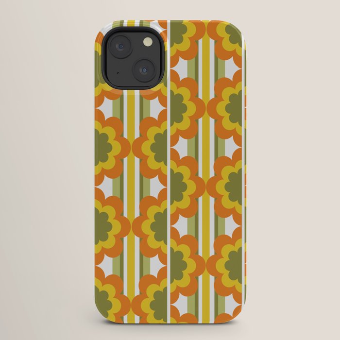 70's Summer' Orange Yellow Green iPhone Case