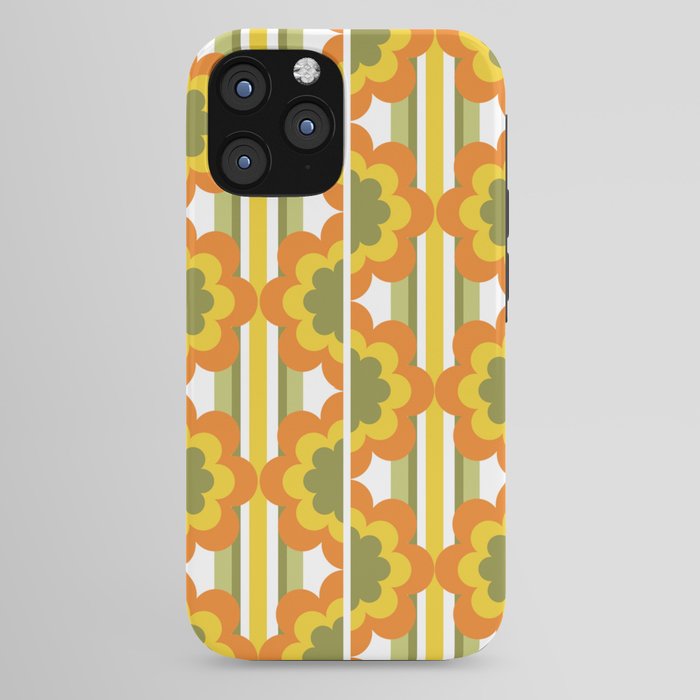 70's Summer' Orange Yellow Green iPhone Case