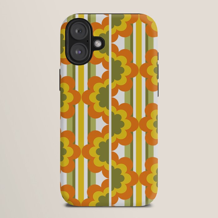 70's Summer' Orange Yellow Green iPhone Case