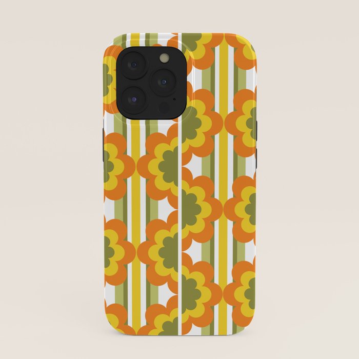 70's Summer' Orange Yellow Green iPhone Case