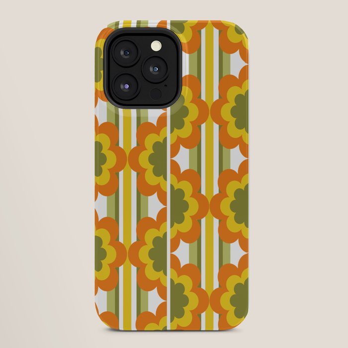 70's Summer' Orange Yellow Green iPhone Case