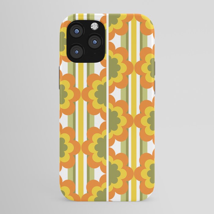 70's Summer' Orange Yellow Green iPhone Case