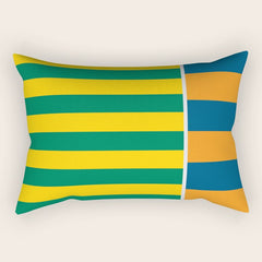 1970s Retro Stripes Rectangular Pillow