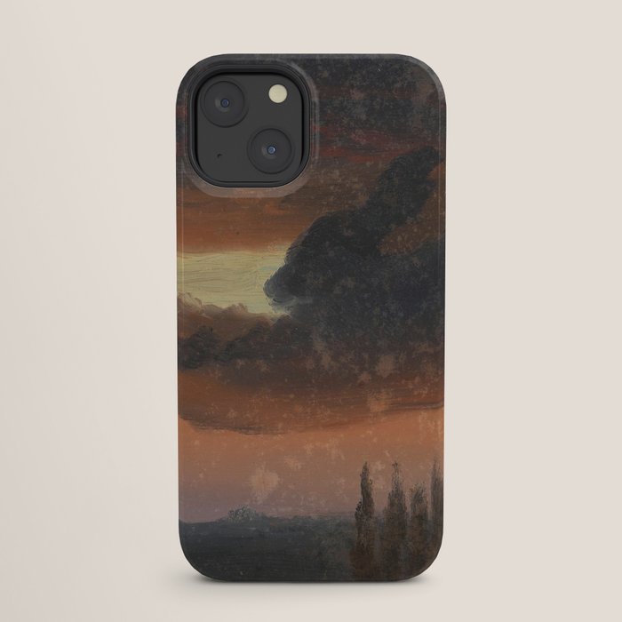 "Cloud Study over Poplars" by Knud Baade, circa 1830s-1840s iPhone Case
