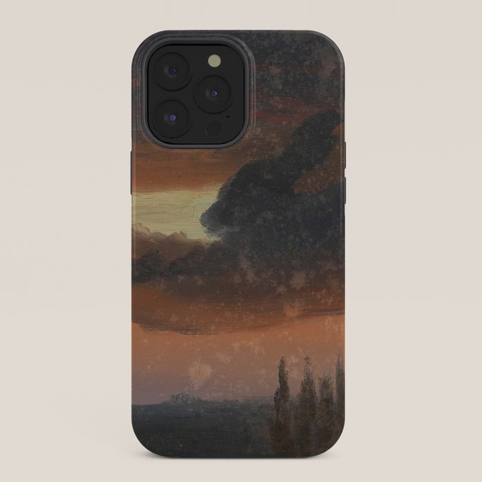 "Cloud Study over Poplars" by Knud Baade, circa 1830s-1840s iPhone Case