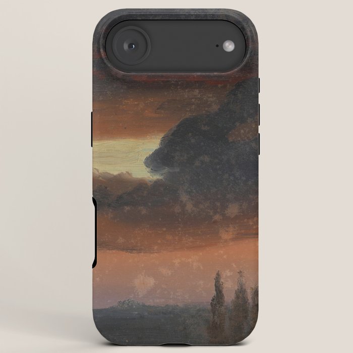 "Cloud Study over Poplars" by Knud Baade, circa 1830s-1840s iPhone Case