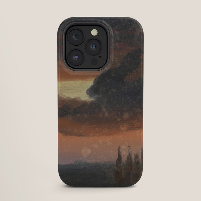 "Cloud Study over Poplars" by Knud Baade, circa 1830s-1840s iPhone Case