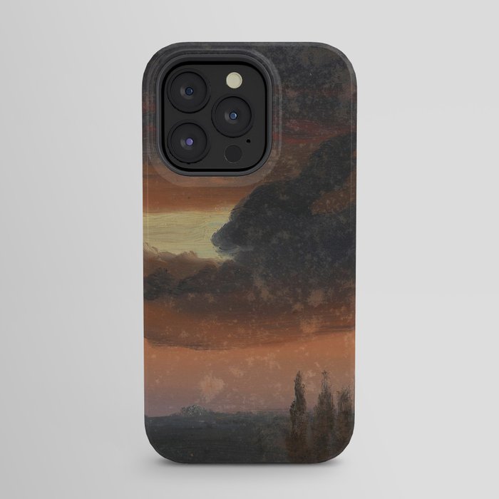 "Cloud Study over Poplars" by Knud Baade, circa 1830s-1840s iPhone Case