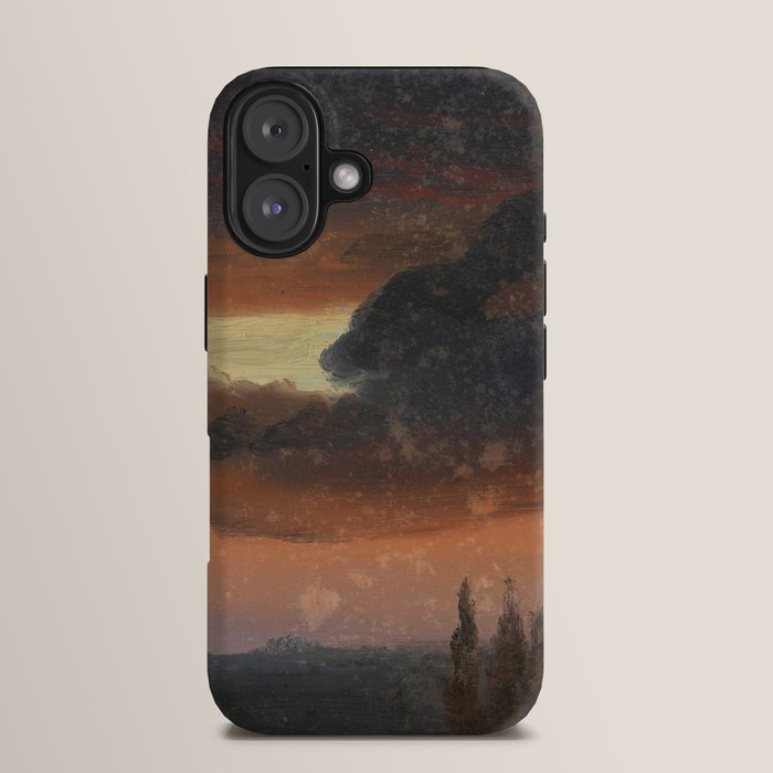 "Cloud Study over Poplars" by Knud Baade, circa 1830s-1840s iPhone Case
