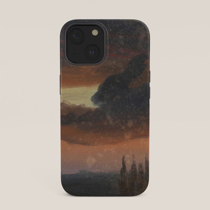 "Cloud Study over Poplars" by Knud Baade, circa 1830s-1840s iPhone Case