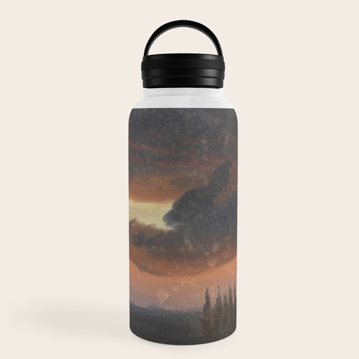"Cloud Study over Poplars" by Knud Baade, circa 1830s-1840s Water Bottle