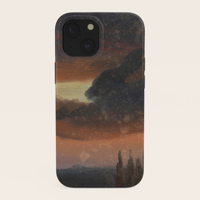 "Cloud Study over Poplars" by Knud Baade, circa 1830s-1840s iPhone Case
