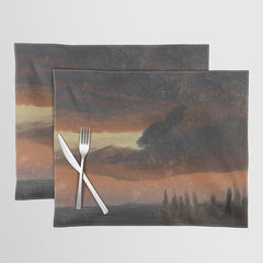 "Cloud Study over Poplars" by Knud Baade, circa 1830s-1840s Placemat