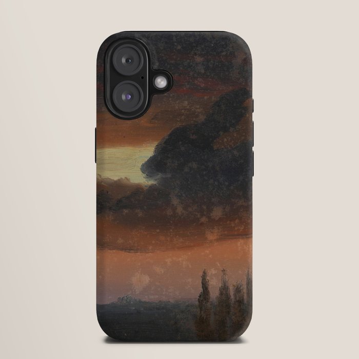 "Cloud Study over Poplars" by Knud Baade, circa 1830s-1840s iPhone Case