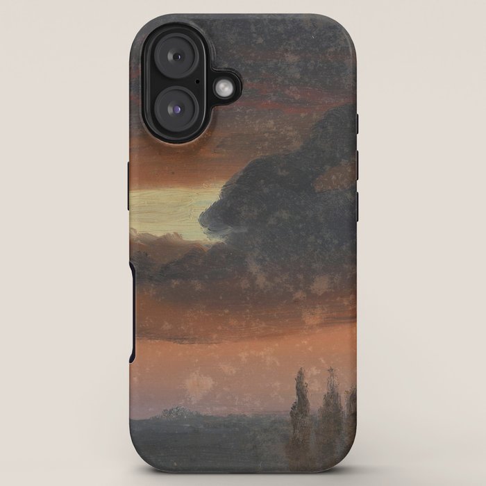 "Cloud Study over Poplars" by Knud Baade, circa 1830s-1840s iPhone Case