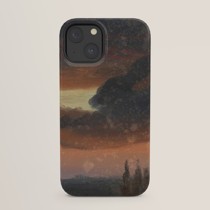 "Cloud Study over Poplars" by Knud Baade, circa 1830s-1840s iPhone Case