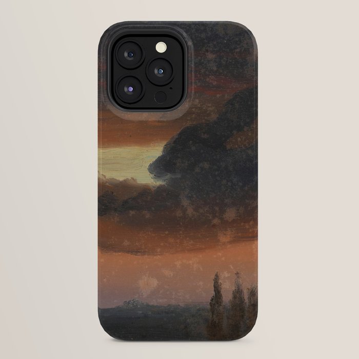 "Cloud Study over Poplars" by Knud Baade, circa 1830s-1840s iPhone Case