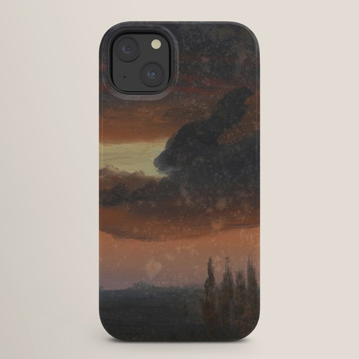 "Cloud Study over Poplars" by Knud Baade, circa 1830s-1840s iPhone Case
