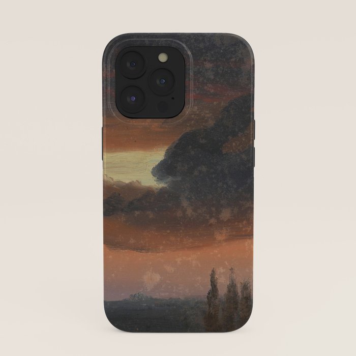 "Cloud Study over Poplars" by Knud Baade, circa 1830s-1840s iPhone Case