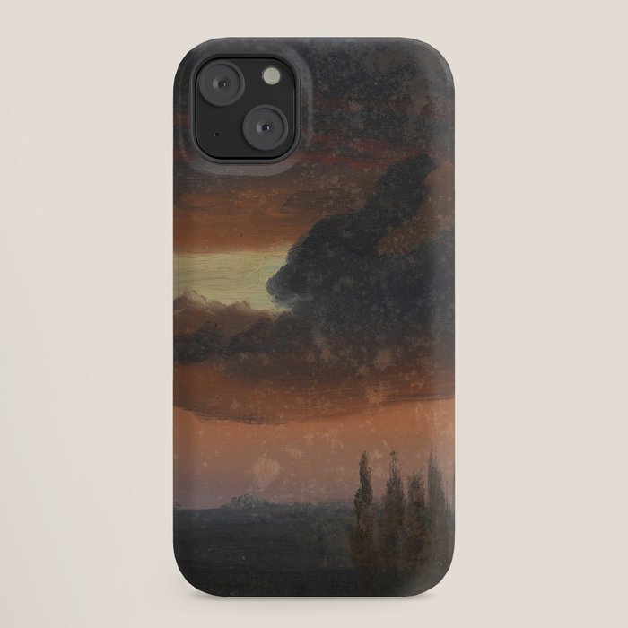 "Cloud Study over Poplars" by Knud Baade, circa 1830s-1840s iPhone Case