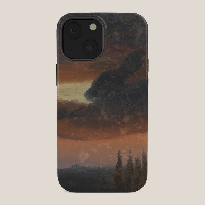 "Cloud Study over Poplars" by Knud Baade, circa 1830s-1840s iPhone Case