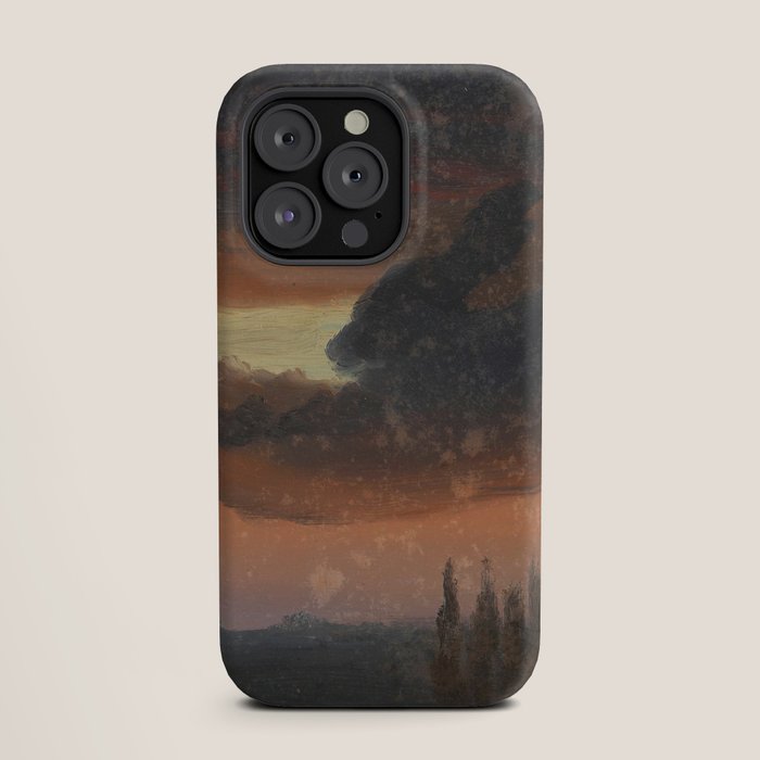 "Cloud Study over Poplars" by Knud Baade, circa 1830s-1840s iPhone Case