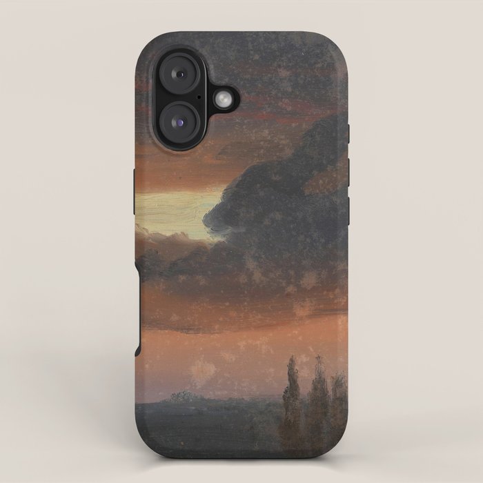 "Cloud Study over Poplars" by Knud Baade, circa 1830s-1840s iPhone Case