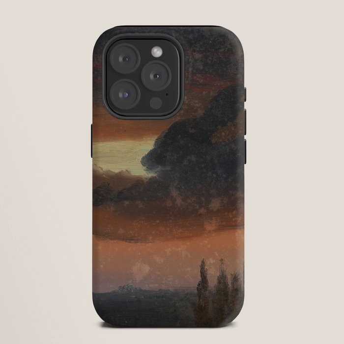 "Cloud Study over Poplars" by Knud Baade, circa 1830s-1840s iPhone Case