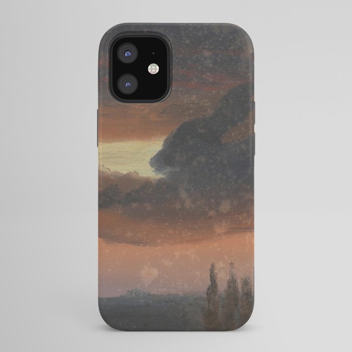 "Cloud Study over Poplars" by Knud Baade, circa 1830s-1840s iPhone Case