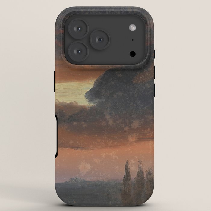 "Cloud Study over Poplars" by Knud Baade, circa 1830s-1840s iPhone Case