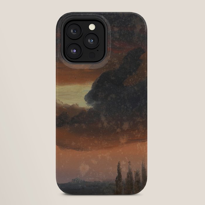 "Cloud Study over Poplars" by Knud Baade, circa 1830s-1840s iPhone Case