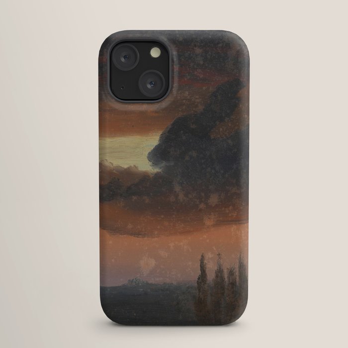 "Cloud Study over Poplars" by Knud Baade, circa 1830s-1840s iPhone Case