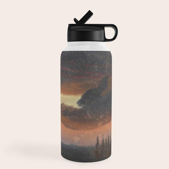 "Cloud Study over Poplars" by Knud Baade, circa 1830s-1840s Water Bottle