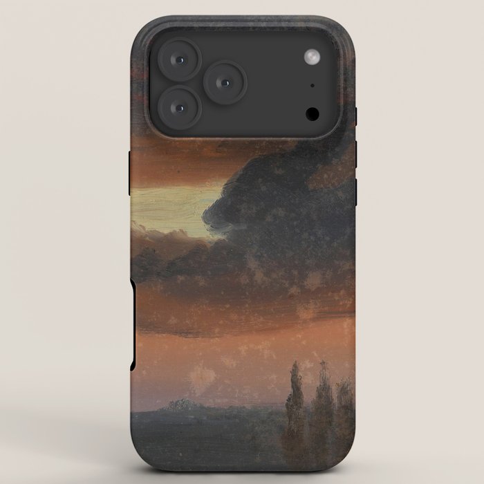 "Cloud Study over Poplars" by Knud Baade, circa 1830s-1840s iPhone Case