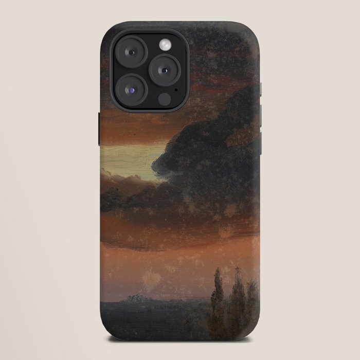 "Cloud Study over Poplars" by Knud Baade, circa 1830s-1840s iPhone Case