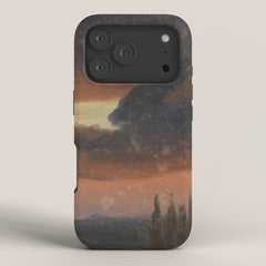 "Cloud Study over Poplars" by Knud Baade, circa 1830s-1840s iPhone Case