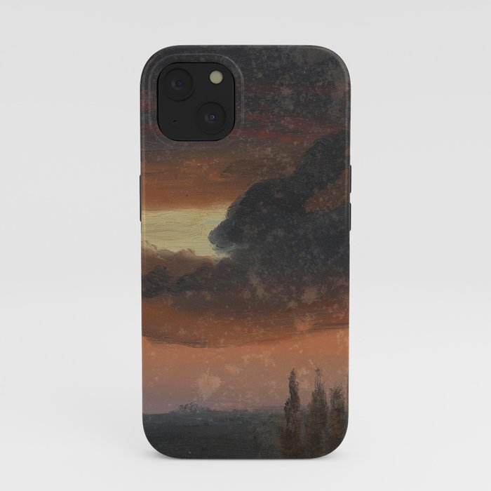 "Cloud Study over Poplars" by Knud Baade, circa 1830s-1840s iPhone Case