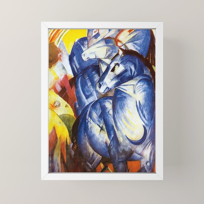 "The Tower of Blue Horses" by Franz Marc, 1913 Mini Art Print