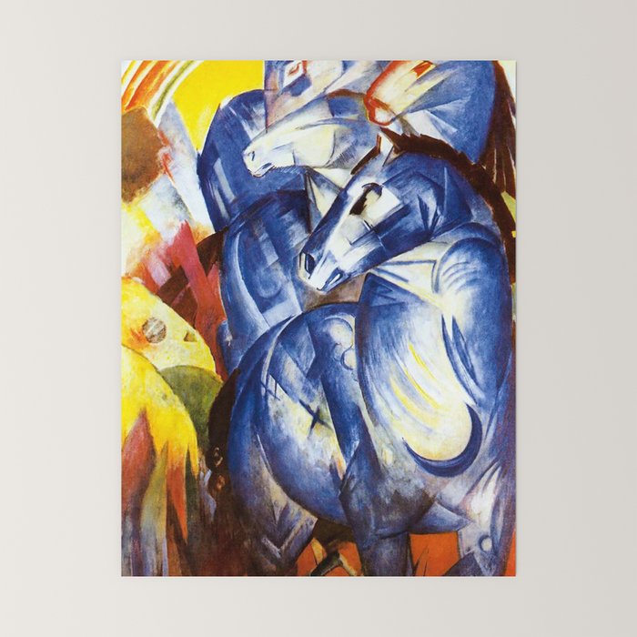 "The Tower of Blue Horses" by Franz Marc, 1913 Mini Art Print