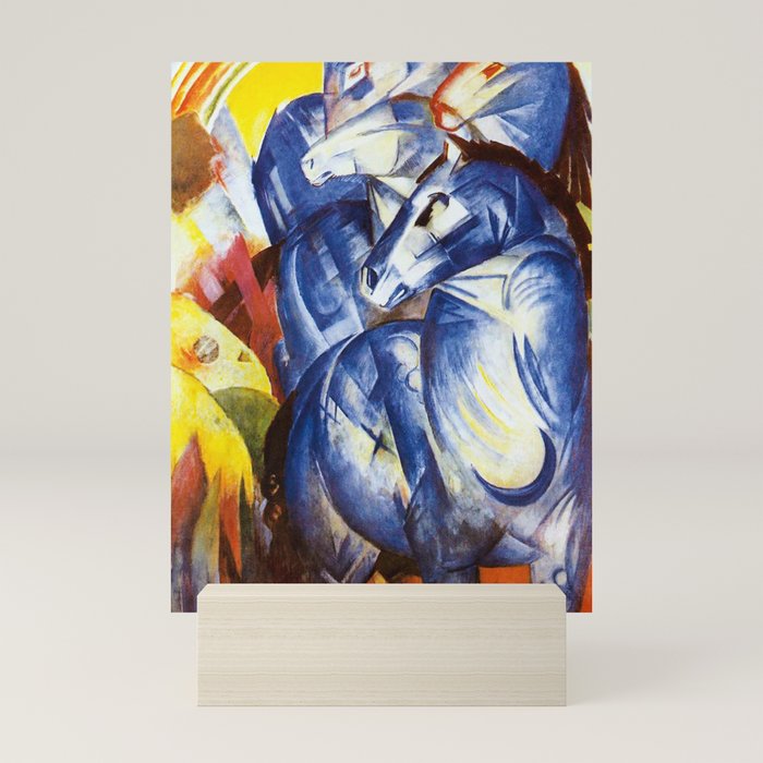 "The Tower of Blue Horses" by Franz Marc, 1913 Mini Art Print