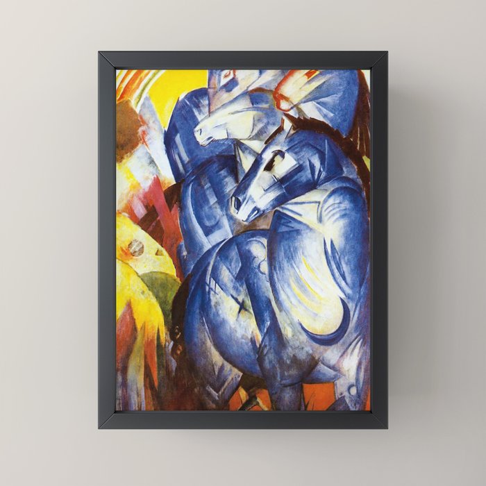"The Tower of Blue Horses" by Franz Marc, 1913 Mini Art Print