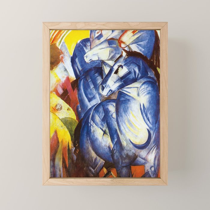 "The Tower of Blue Horses" by Franz Marc, 1913 Mini Art Print