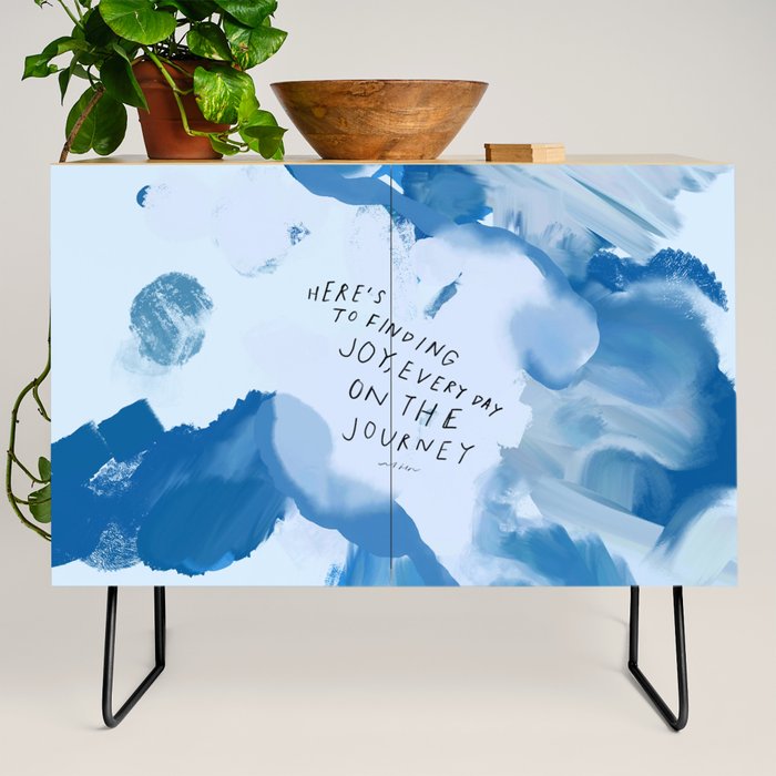 "Here's To Finding Joy, Every Day On The Journey" Credenza